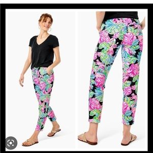 Lilly Pulitzer emora knit pants size XL MSRP 128.00 onyx